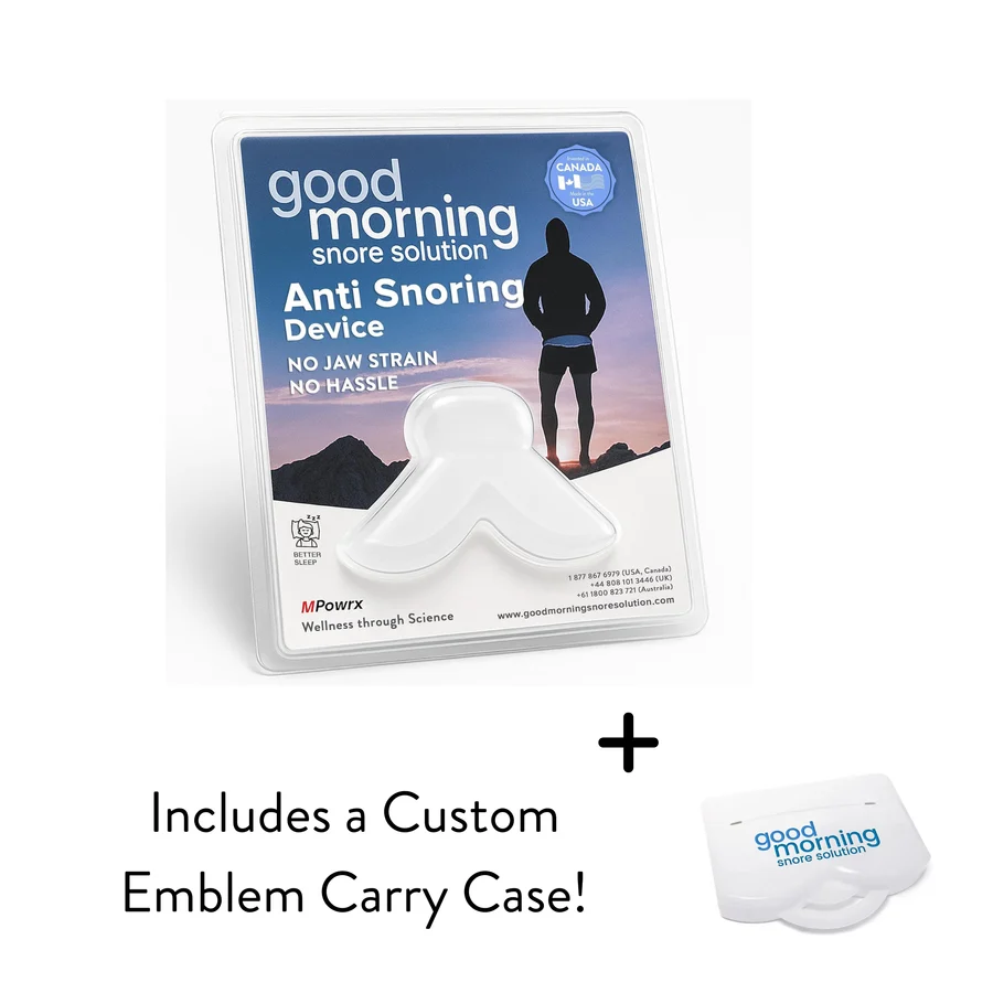 Good Morning Snore Solution Includes Custom Emblem Carry Case